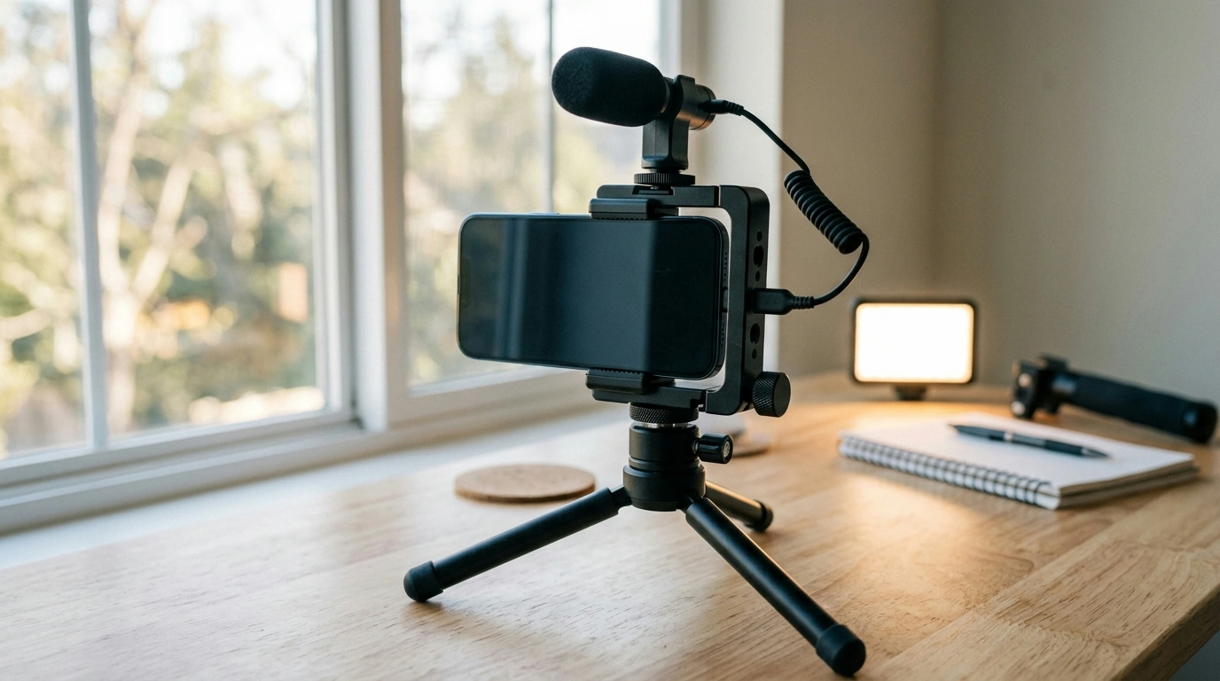 Metal iPhone Phone Mount + Cold Shoe for Clean Video