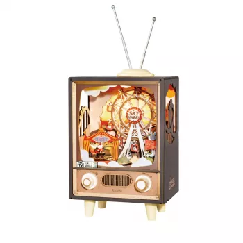 Sunset Carnival Ferris Wheel Music Box: Lights & Music